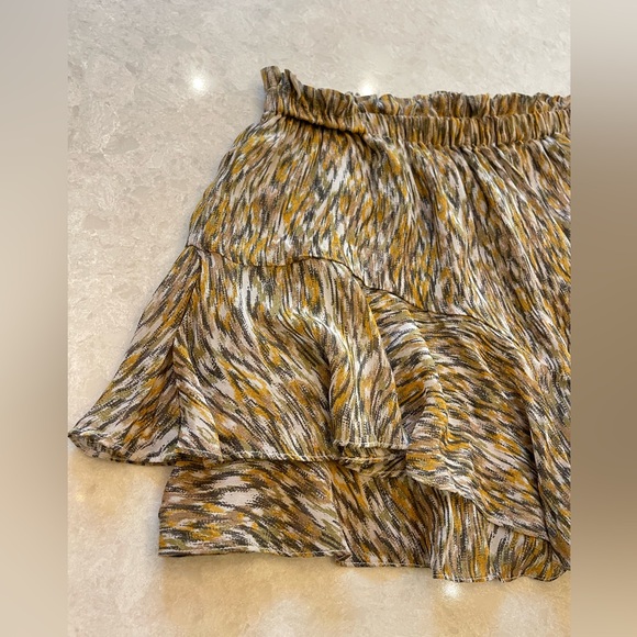 ISABEL MARANT ÉTOILE Sornel Skirt In Khaki Size 38 - Picture 12 of 13